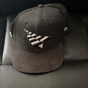 Black Embroidered paper plane Logo Baseball Cap OTR2 tour hat. Jayz Beyoncé